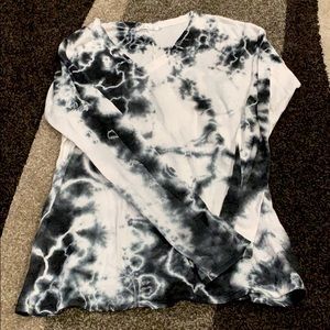 Long sleeve tie dye shirt